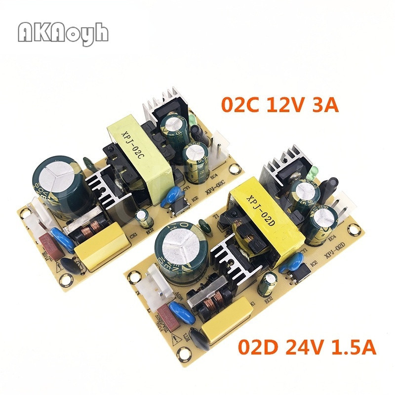 อะแดปเตอร์โมดูลสวิตช์พาวเวอร์ซัพพลาย AC-DC 12V3A 24V1.5A 36W AC 220V เป็น DC 12V 24V
