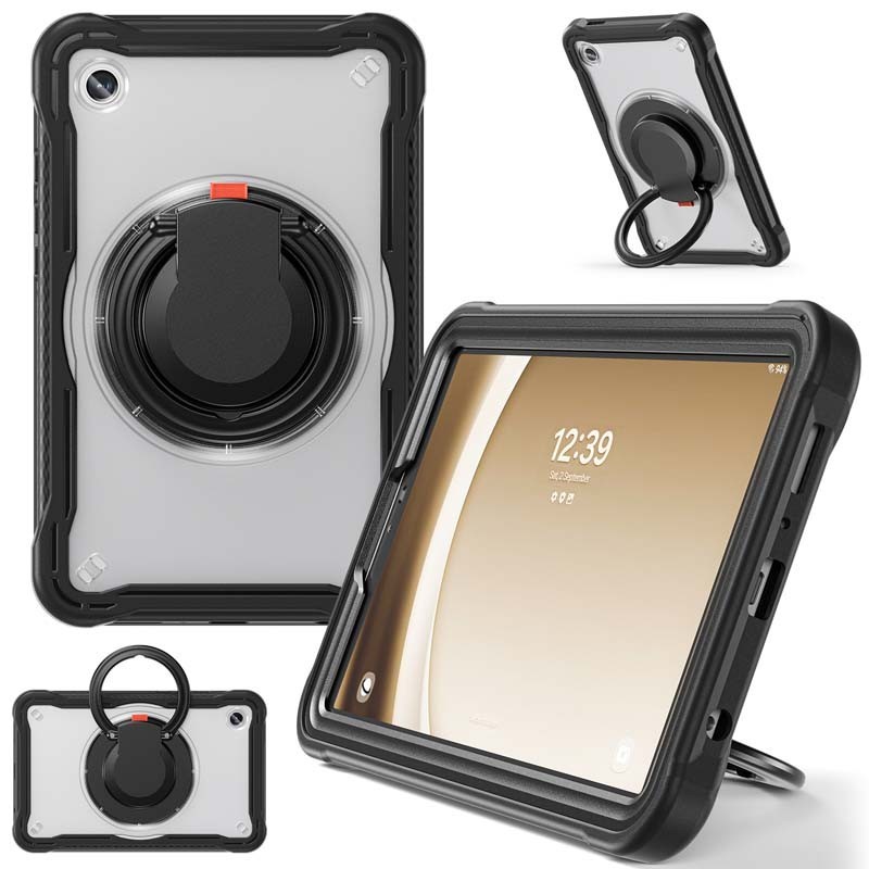 360 องศาขาตั ้ งแบบหมุนสําหรับ Samsung Galaxy Tab A9 SM-X115 X110 case ฝาครอบป ้ องกันการล ่ มสลาย TabA9 8.7 นิ ้cover วไฮบริดกันกระแทกผู ้ ถือปลอกพร ้ อมที ่ จับ