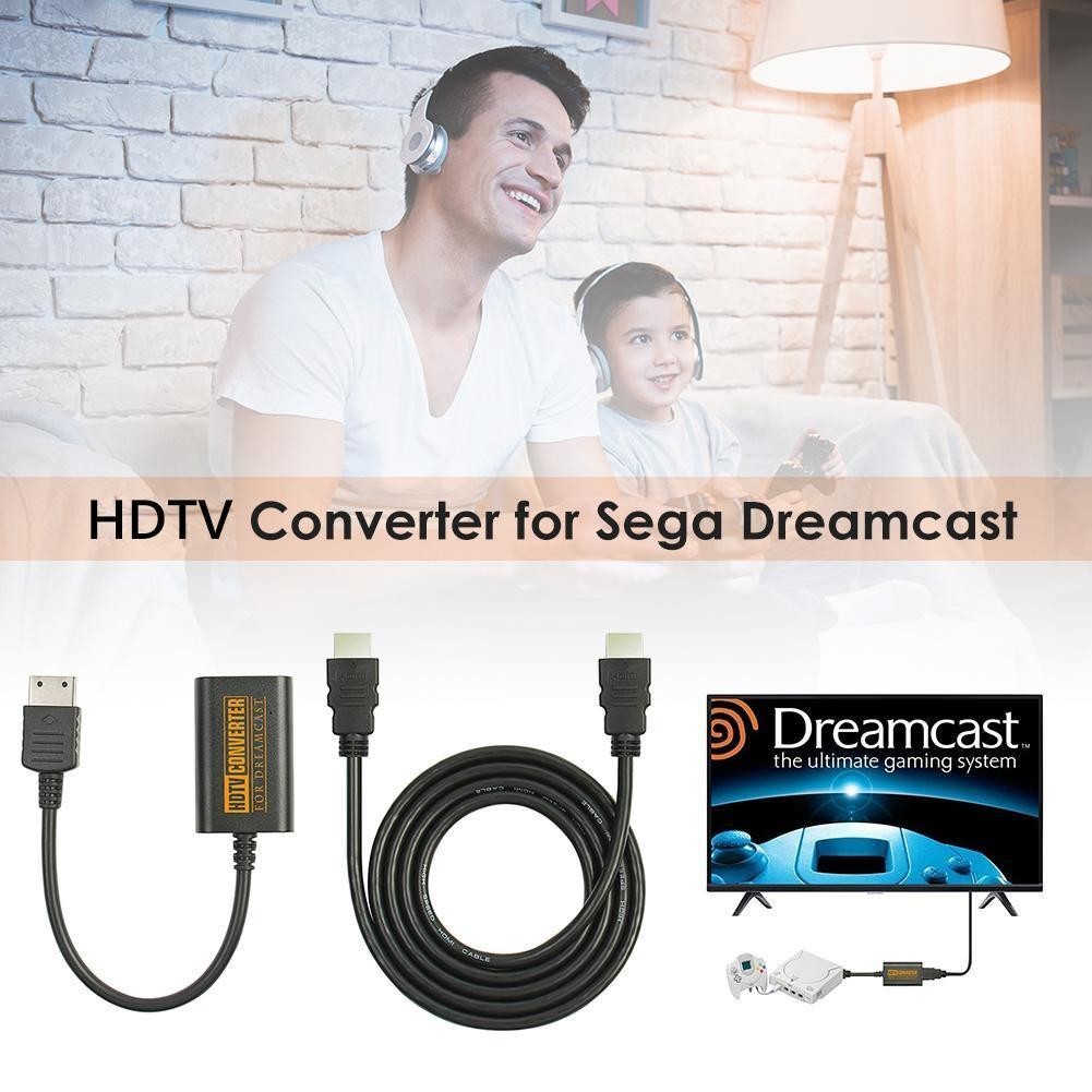 [aigoni.th ] อะแดปเตอร ์ ที ่ รองรับ HDMI Dongle สําหรับคอนโซล Sega Dreamcast รองรับ NTSC 480i 480P