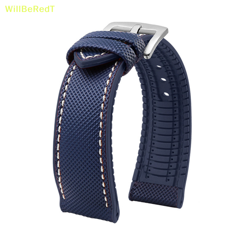 [WillBeRedT ] Universal Strap Nylon Rubber Watch Strap 19 20 21 22 23 24mm Waterproof Sweatproof Watch Chain For Men [NEW ]