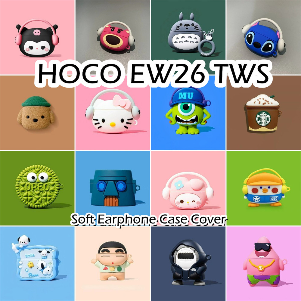 พร้อมส่ง! นําไปใช้กับ HOCO EW26 TWS เคส Case เคสหูฟัง การ์ตูนน้ําเย็น ซิลิโคนนุ่ม เคส เคสหูฟัง NO.1