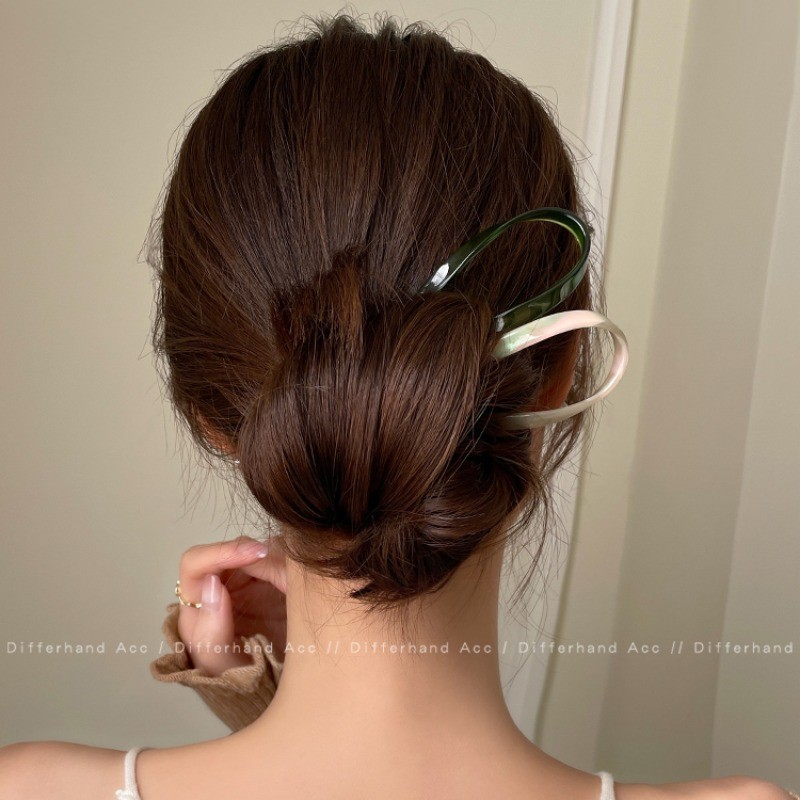 Acetate กิ ๊ บรูปตัว U 2024 ใหม ่ สไตล ์ จีน Hairpin Cheongsam อุปกรณ ์ เสริม ราคา ถูกที่สุด ดีลบีเคเค แกลเลอรีภาพที่ 9