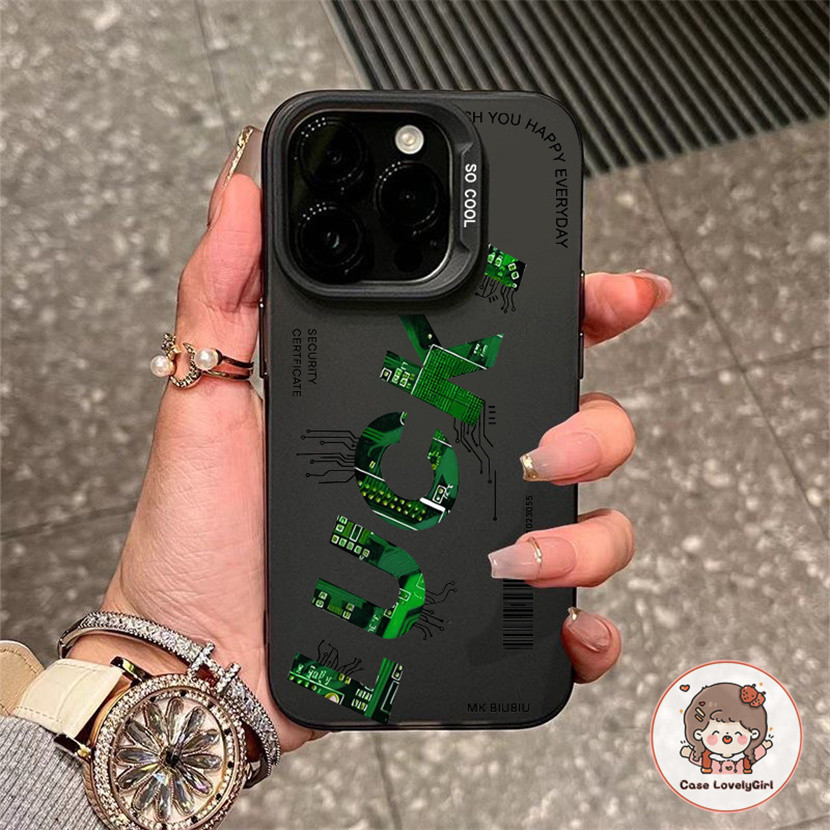 ส่งจากไทย เทรนด์การไล่ระดับสีนําโชค เคส IPhone 15 16 11 13 14 Pro Max XR พสัส13 12 Pro 7 8 Plus SE X Xs Max Hard Case