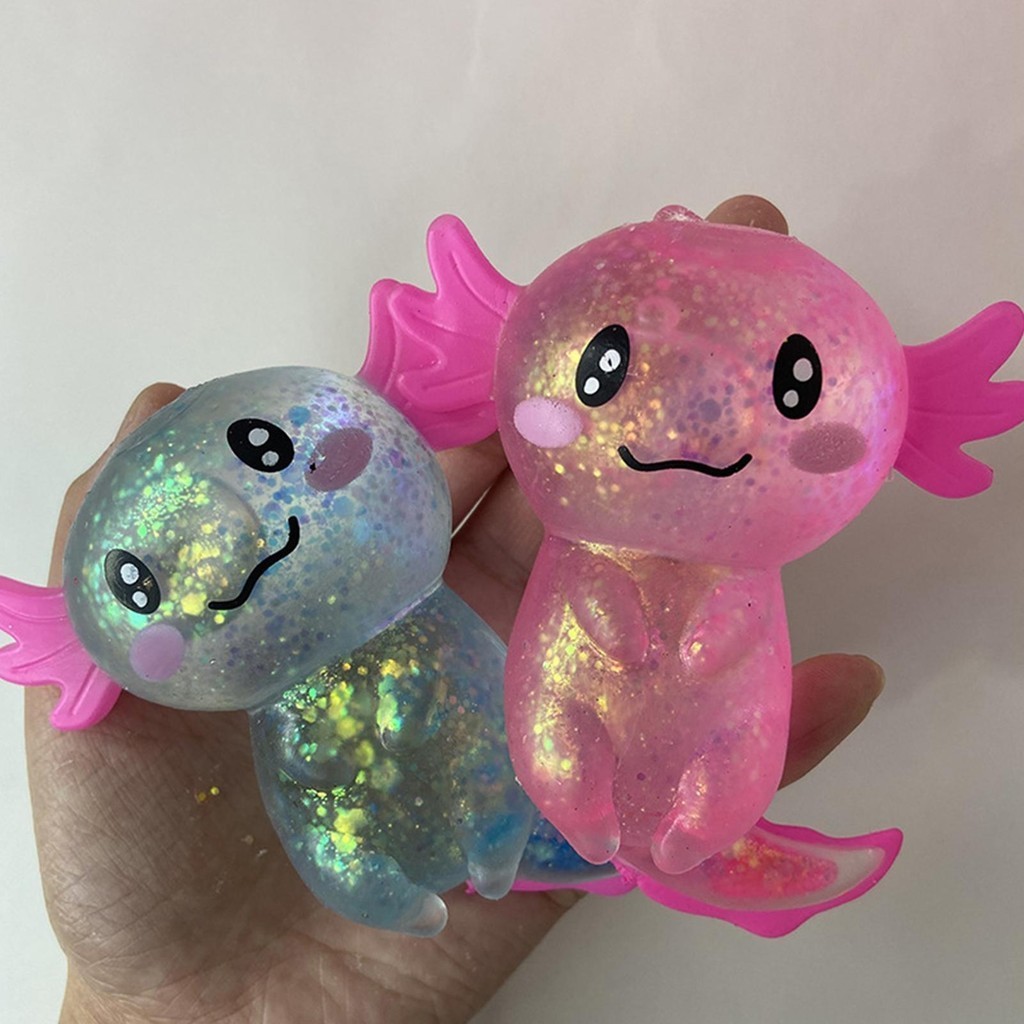 Axolotl ของเล่นบีบ Axolotl Soft & Stretching ของเล่นสนุกและน่ารักของเล่นสําหรับความเครียดบรรเทาของเล่นยืดหยุ่นสําหรับเด็กและผู้ใหญ่ Sensory ของเล่น playth