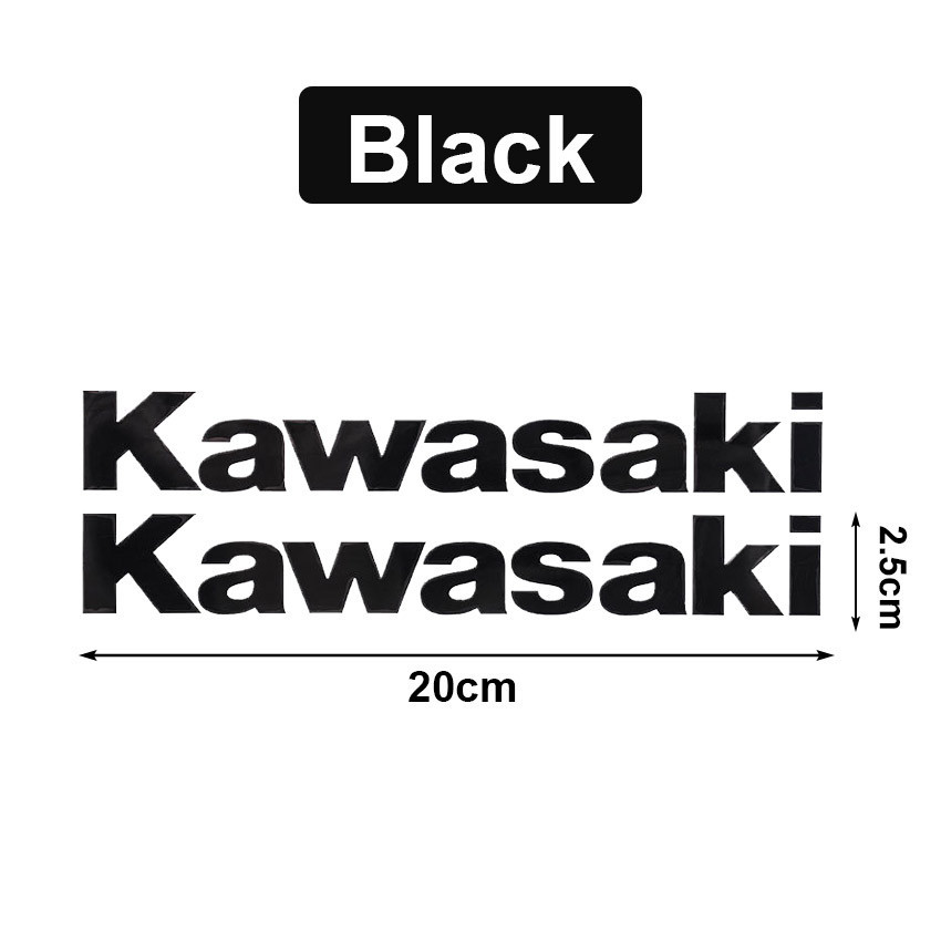1PC KAWASAKI Motorcycle Sticker KAWASAKI Sticker Side Guardrail Laser Decal กันน้ําสะท้อนแสง KAWASAK