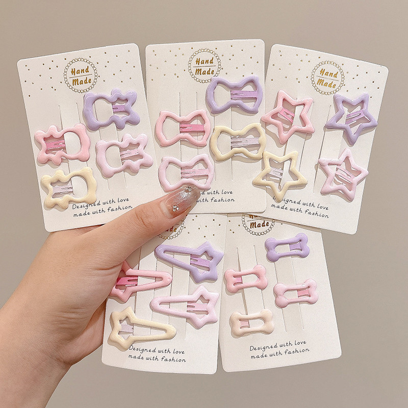 12pcs กิ๊บติดผมเด็ก กิ๊บติดผม กิ๊บติดผมรูปดาวแฟชั่นเกาหลีสำหรับเด็กผู้หญิง