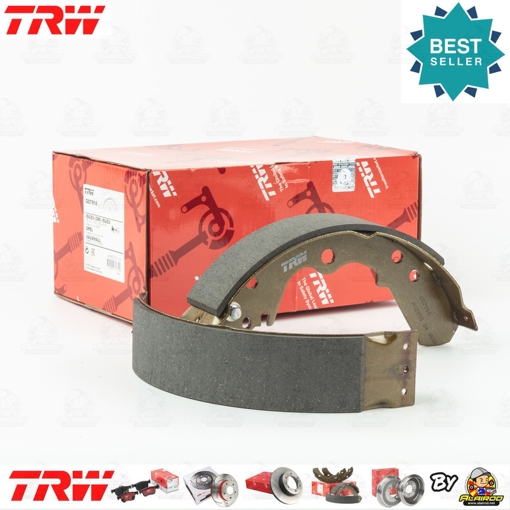 TRW ก้ามเบรคหลัง ผ้าเบรคหลัง เกรด OE GS 7916 ISUZU TFR 2WD, Dragon Eye ปี 1989-2001