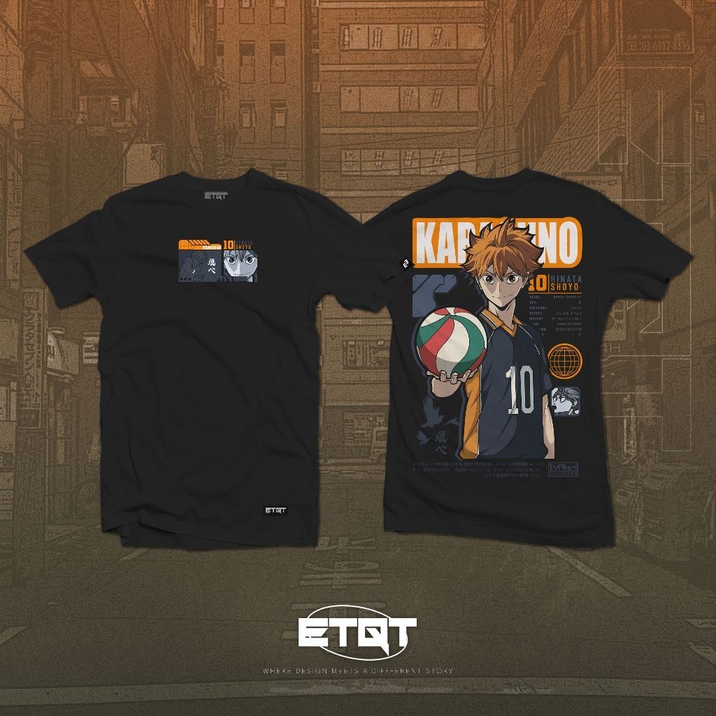 S-5XL Anime Shirt - Unisex - Etiquetta Co. - Haikyuu - Hinata v4