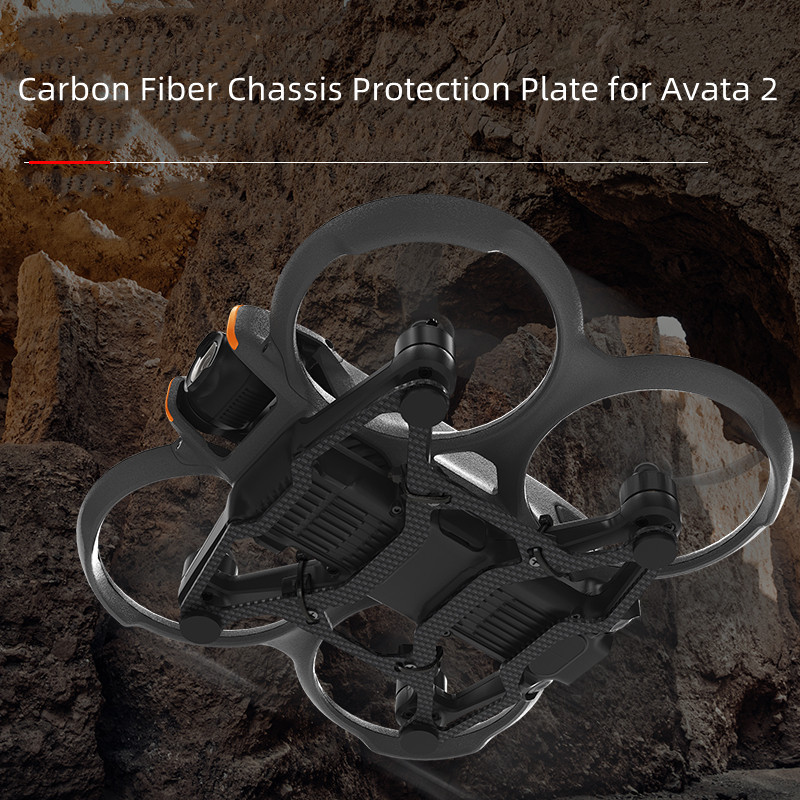 ​เหมาะสําหรับ DJI AVATA2 แผ ่ นป ้ องกันด ้ านล ่ างคาร ์ บอนไฟเบอร ์ น ้ ําหนักเบาป ้ องกันการชนกันชน