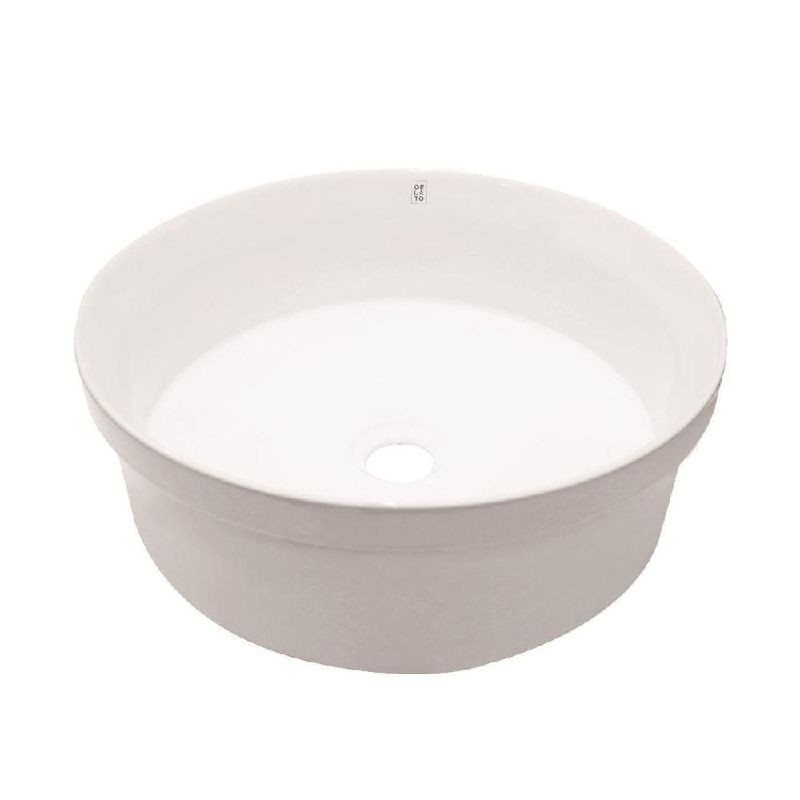 GELATO BATH BT-8603Aอ่างล้างหน้าวางบน กลม ขาว