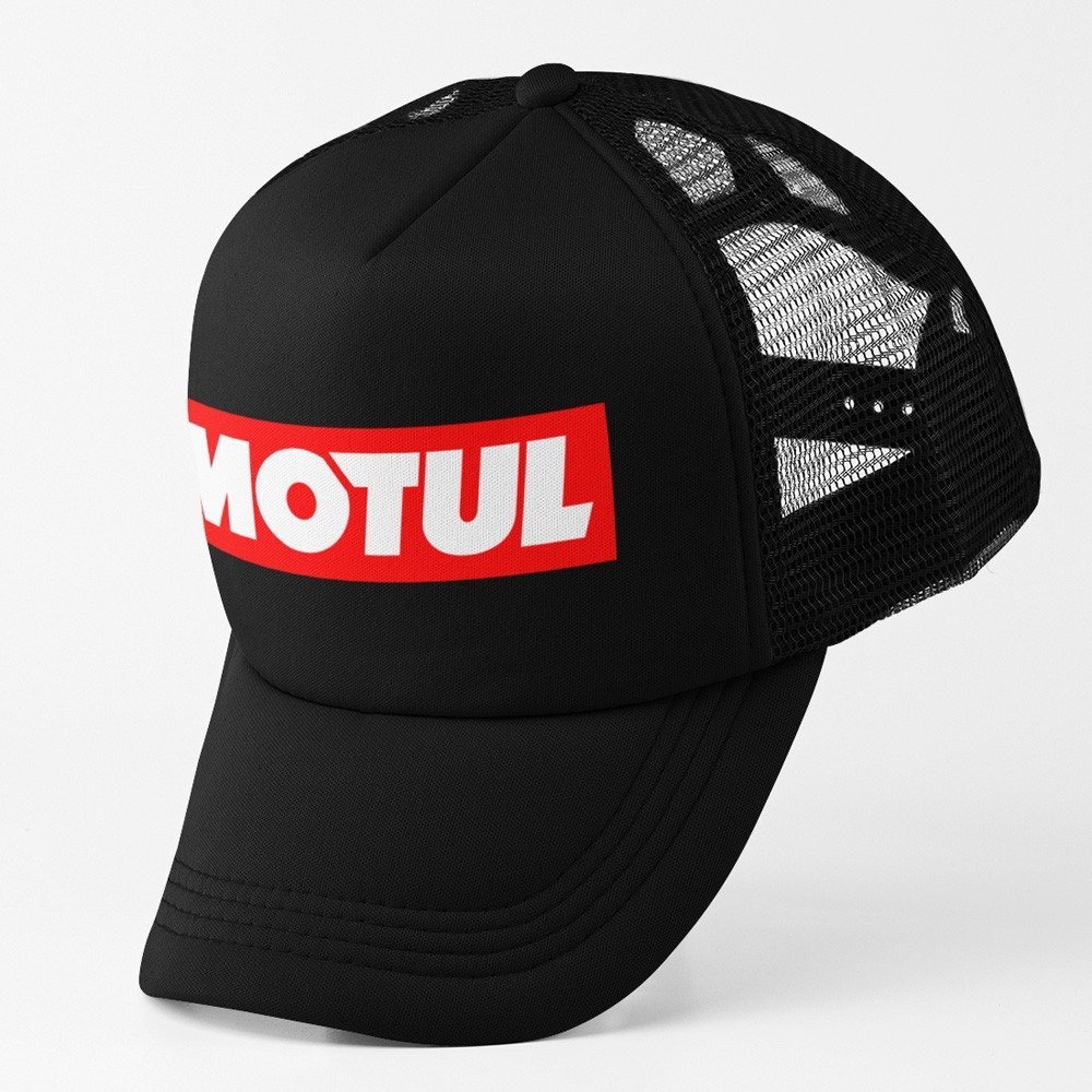 Motul Motor Oil Trucker Cap Snapback สายรัดปรับได ้ Topi AIP9