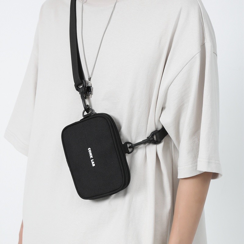 Korean Fashion Nylon Mini Crossbody Bag Phone Bag Sling Bag for Men Birthday Gift