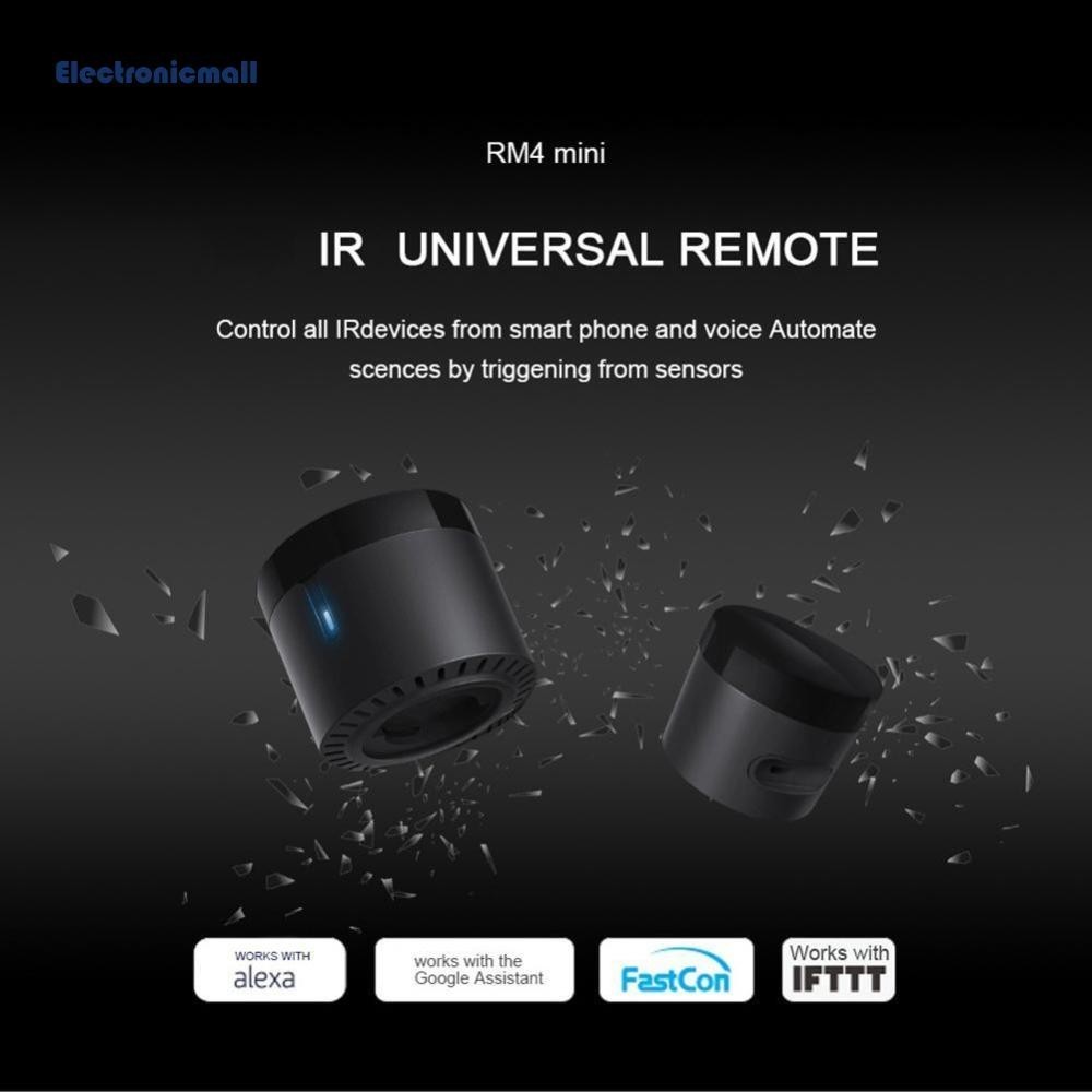 [ElectronicMall01.th ] Broadlink RM4 Mini WiFi IR รีโมทคอนโทรล Universal Wireless Smart Controller UK