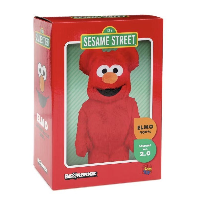 [พร้อมส่ง] Bearbrick x Sesame Street Elmo Costume Ver. 2 400%