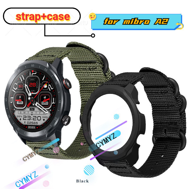 Mibro watch A2 strap สายไนลอนสําหรับ mibro A2 strap สายรัดข ้ อมือกีฬา mibro watch A2 case ป ้ องกันหน ้ าจอ