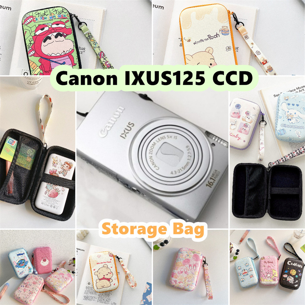 Yoshida สําหรับ Canon IXUS125 CCD กระเป๋าเก็บกล้อง 10x16.2 ซม.ขนาดการ์ตูนสร้างสรรค์พร้อมกระเป๋ากันน้