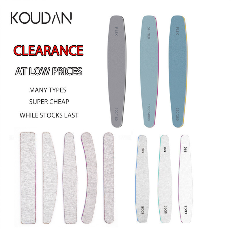 Clearance ตะไบเล็บ Nail Care Nail Art Sanding Cleaner เครื่องมือแต่งเล็บ Buffing Polish เครื่องมือเสริมความงาม 30 ชิ้น KOUDAN