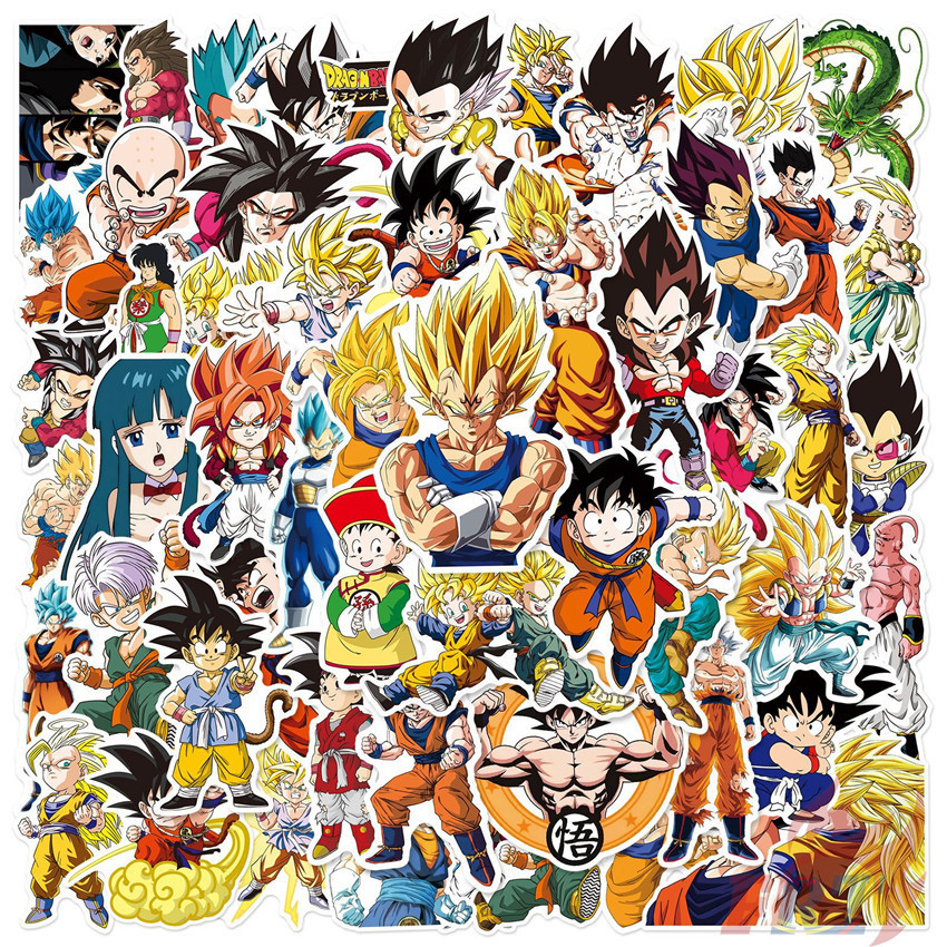 ✪ ดราก้อนบอล . สติ๊กเกอร์ Son Goku Series 02 ✪ 50 ชิ้น/เซ็ต DIY แฟชั่นสติ๊กเกอร์ Doodle กันน้ํา