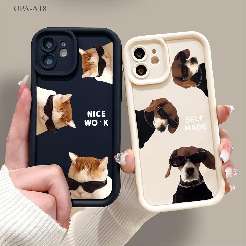 เคส For OPPO A18 A17 A38 A31 A15 A16 A3S A58 A54 A94 A57 A7 A5S A12 A9 A16K A78 A74 A76 Reno 10 5 Pro 4G 5G 2020 JGS