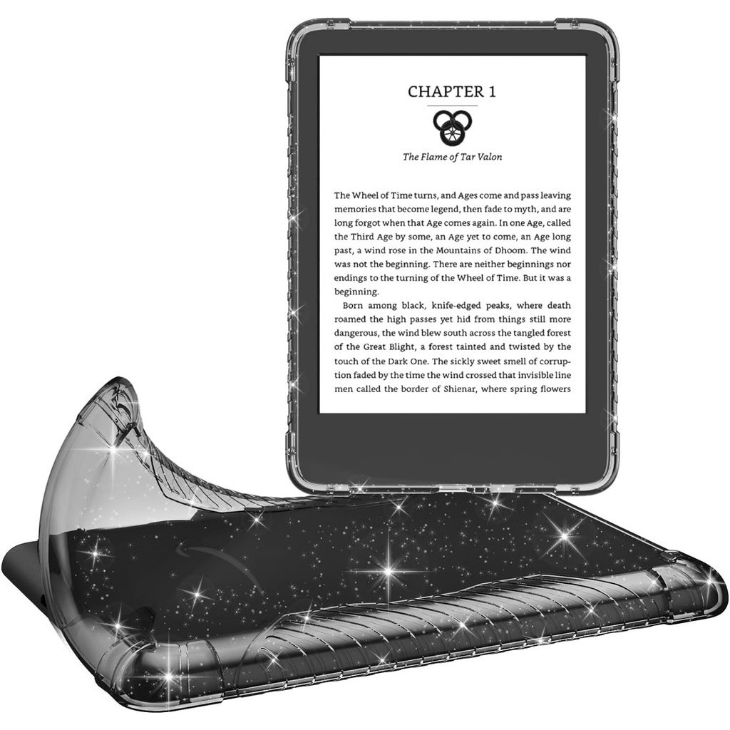 Moko สําหรับ 6 "ALL-New Kindle (11th Generation-2024/2022 Release) Ultra Clear soft TPU ใสผิวกันชนกันน้ํากลับกันกระแทกDrop Slim Cover Shell