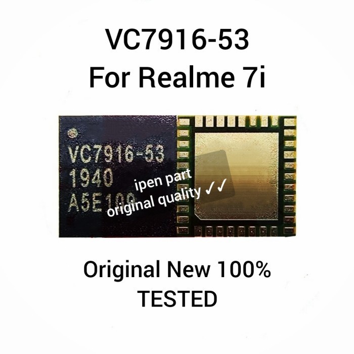 EC99 IC Rf VC7916-53 Realme 7i ทดสอบใหม่ VC7916 53