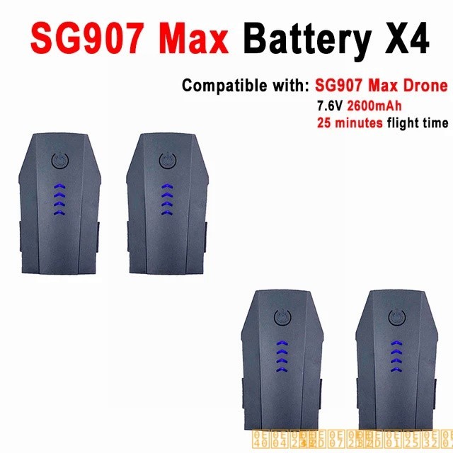 Sg907 7.6V 2600mAh 25m flight time sg907 se mini Dorn sg907 Max battery 4K professional drone origin