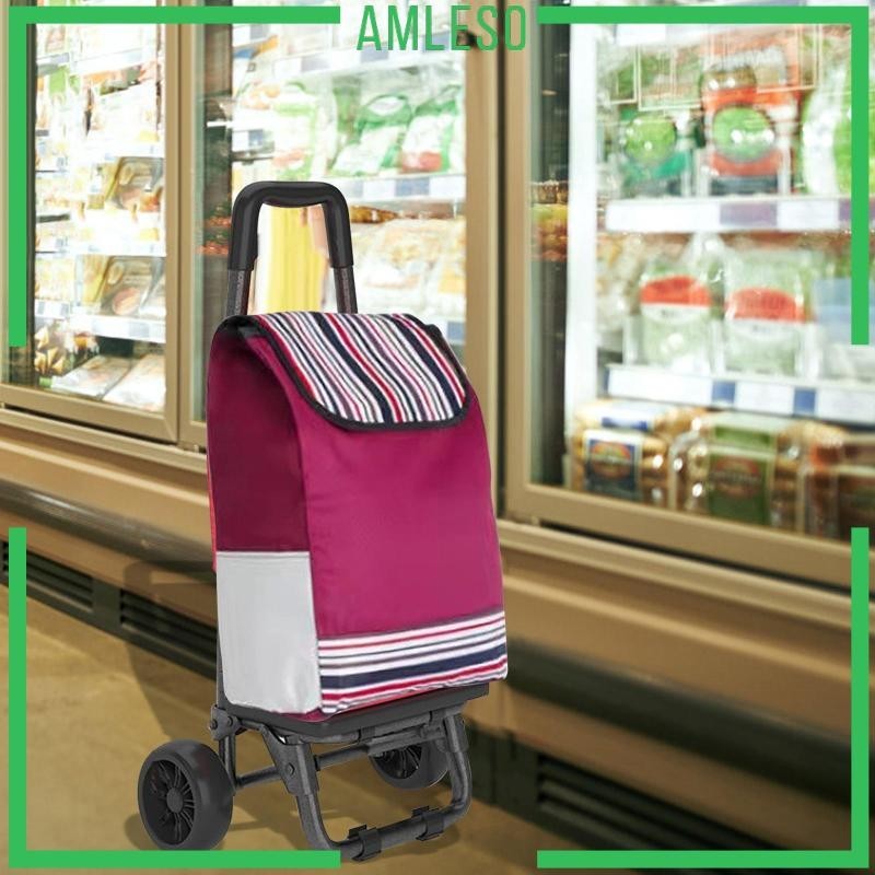 [ Amleso ] Shopping Large Trolley Bag for Utility Cart Grocery Shopping Cart