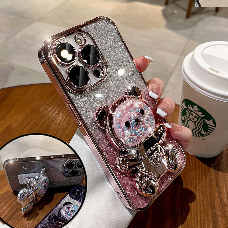แฟชั่นglitterชุบเคสโทรศัพท์สําหรับvivo Y18 Y03 Y02 Y02S Y16 Y17S Y11 Y12 Y15S Y15A Y01 Y20i Y20S Y12A Y12Sฝาครอบโปร่งใสกรณีหมุนได้ 360 องศา – โปรปัง