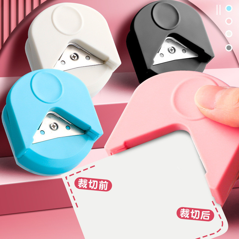 R4 Fillet Cutter เครื่องตัดวงกลมขนาดเล็กเครื่องตัดกระดาษ Photo Paper Card เครื่องตัดขอบอุปกรณ์สํานักงานนักเรียน