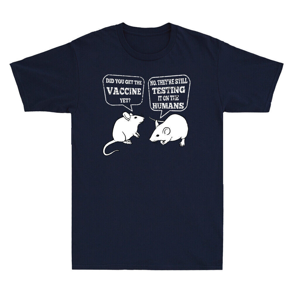 Rat Vaccine Did You Get The Vaccine Yet Funny Vaccine Joke Vintage เสื้อยืดผู้ชาย