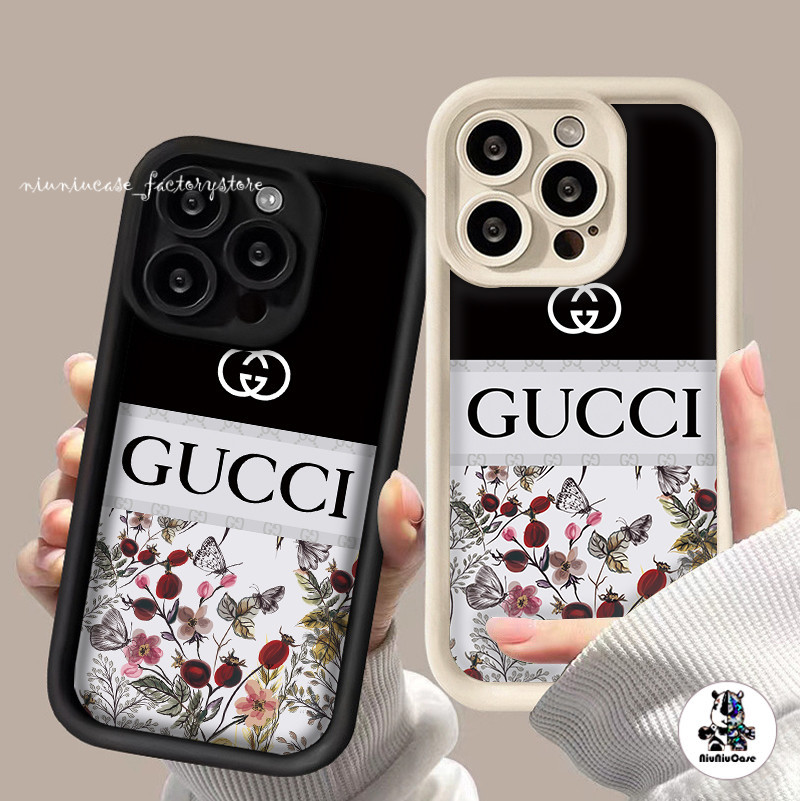 เคสไอโฟน11 14 GUCCI Pattern เคสโทรศัพท์ For iPhone 11 12 13 14 15 Pro Max XR X XS Max 6 7 8 14 Plus 