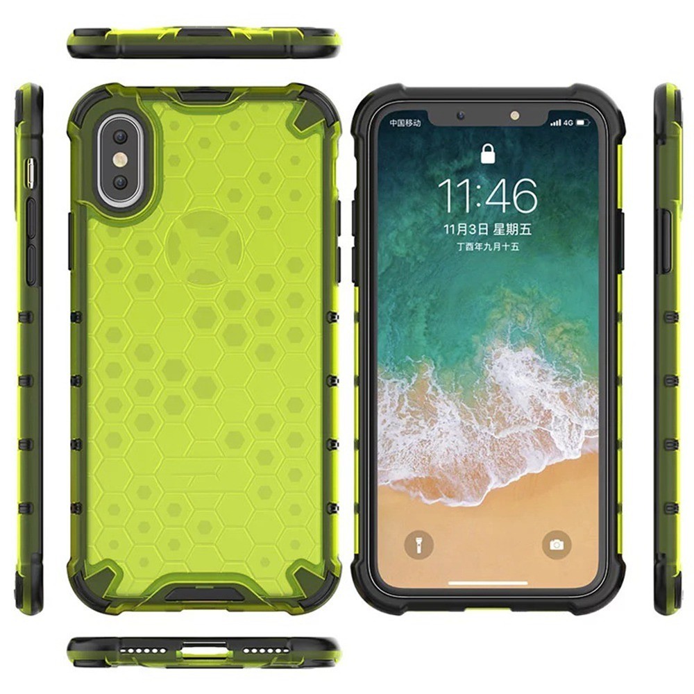 ปลอกกันกระแทกสําหรับ iPhone XS Max XR X 8 7 6 6S Plus Armor Case Hybrid Hard PC Soft TPU ฝาหลัง