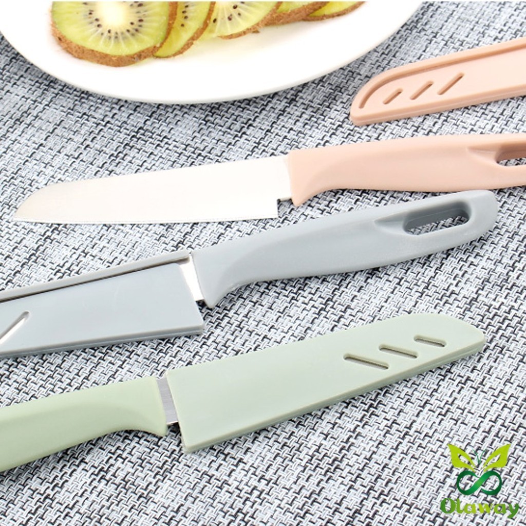 Olaway มีด มีดปอกผลไม้ มีดเล็ก มีสแตนเลส มีดหั่น มีดทำครัว มีดพกพา มีดหลากสี Fruit Knife