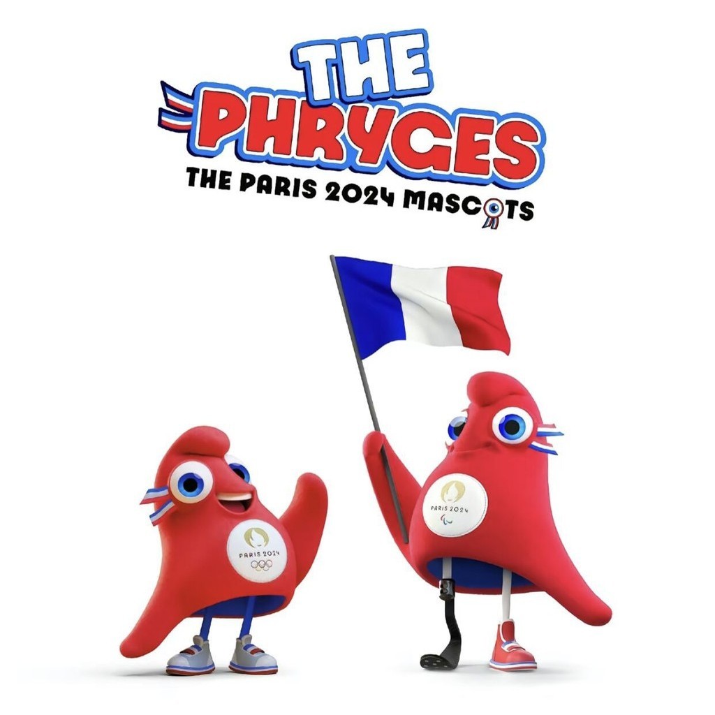 Phryges Olympic Mascot ตุ๊กตาน่ารักตุ๊กตาของเล่นตุ๊กตาจี้