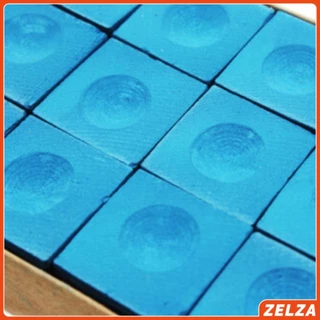 ZELZA ชอล์กฝนหัวคิว สีน้ำเงิน กล่องละ 12 อัน Billiard Chalk