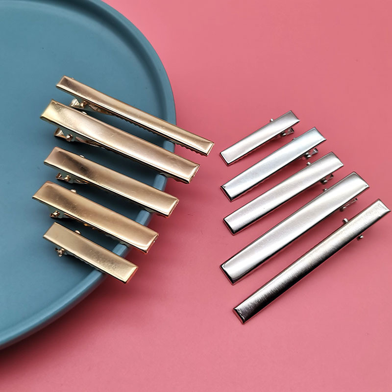 10ชิ้นรูปแบบใหม่แฟชั่นที่เรียบง่ายทําเองโกลเด้นเดียว-หยิก ใบเรียกเก็บเงินเป็ด คลิป ผู้มีอิทธิพล เงินกิ๊บจระเข้คลิปด้านคลิปอุปกรณ์ผมอุปกร