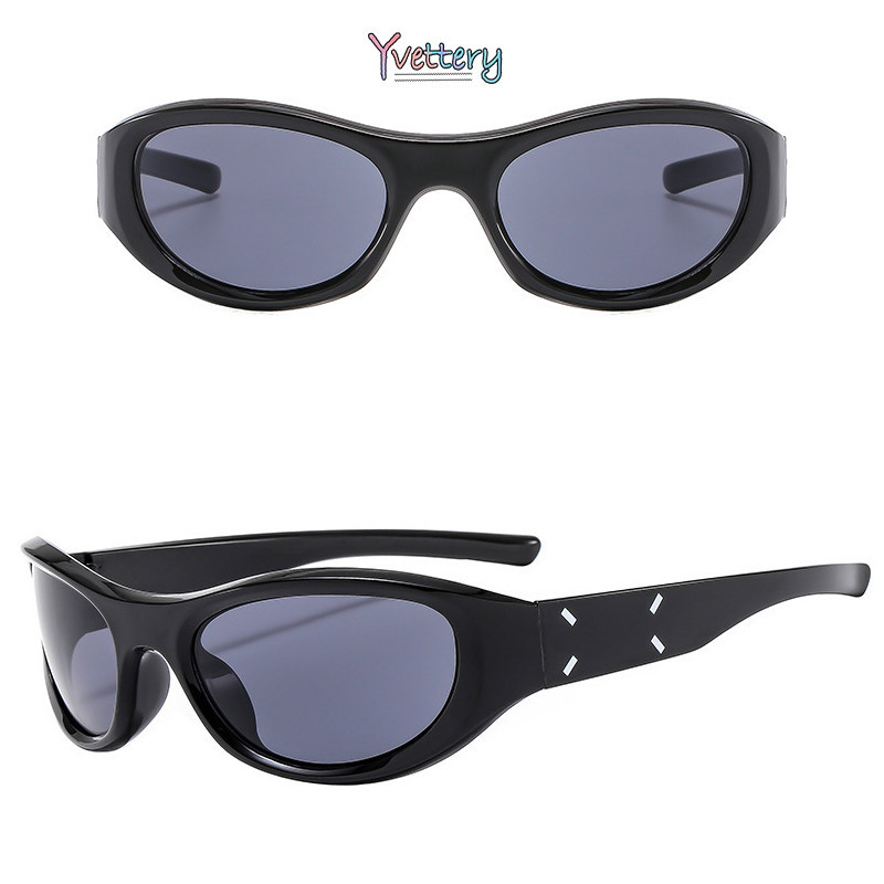 ร้านค้าไทย🔥แว่นตากันแดด ตาแมว Y2k jennieใหม่ สาวฮอต สไตล์เกาหลีแฟชั่น ป้องกันรังสียูวี พังก์สไตล์ฮิปฮอป Unisex - รูปที่ 7