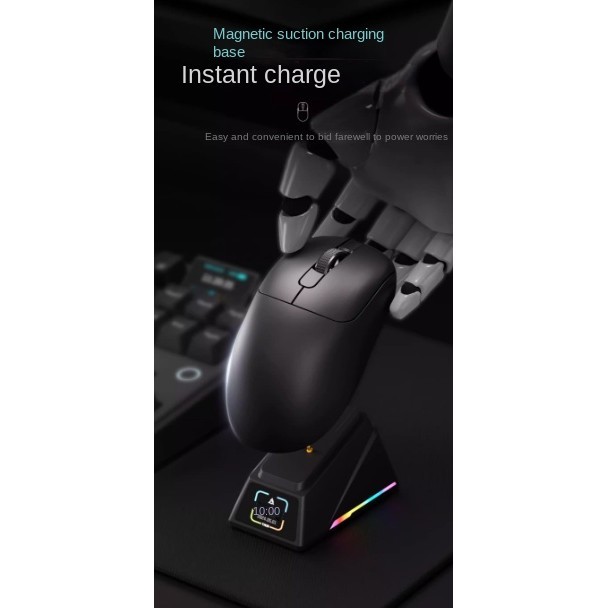 Ajazz aj179 apex Wireless Three mode Right hand เมาส์เกม E-sports PAW39503395แท่นชาร์จโปร
