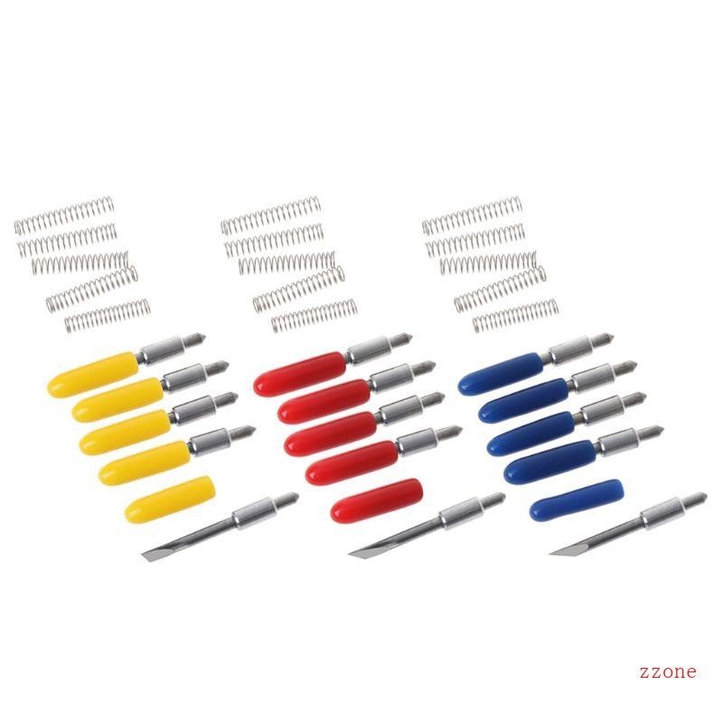 Zzz 5 ชิ้น 30° 45° 60° ตัดใบมีดไวนิลพล็อตเตอร์สําหรับเครื่องตัดไวนิล Graphtec CB15U