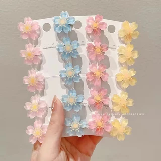 1/5 ชิ้นน่ารัก Mini Peach Blossom กิ๊บติดผม Hairpin อุปกรณ์เสริมสําหรับสาวหวาน