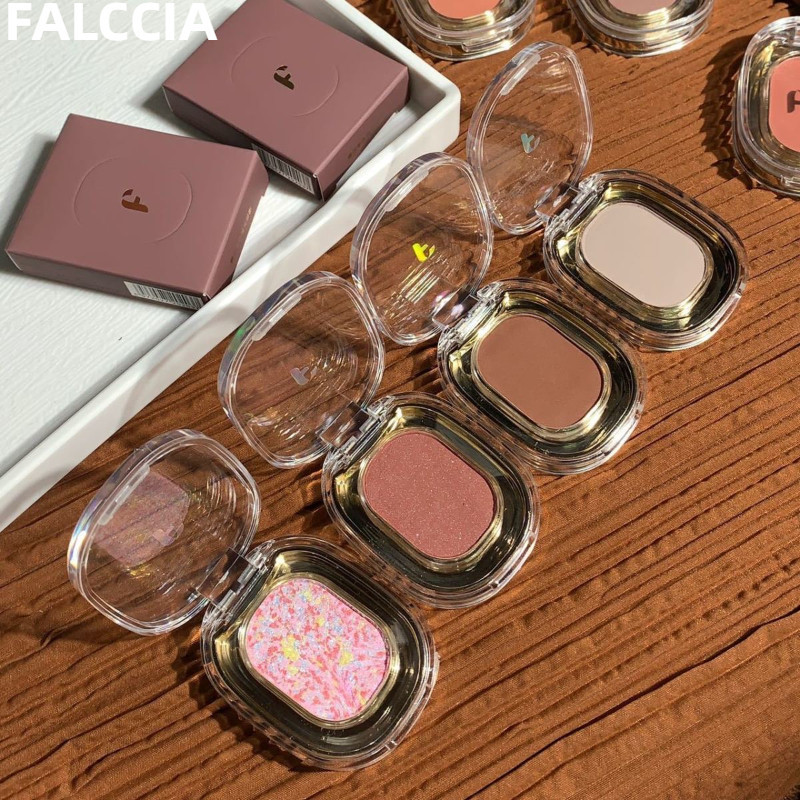 FAICCIA อายแชโดว์ กันน้ำและกันรอยเปื้อน ชิมเมอร์ละเอียด ความอิ่มตัวของสีต่ำ