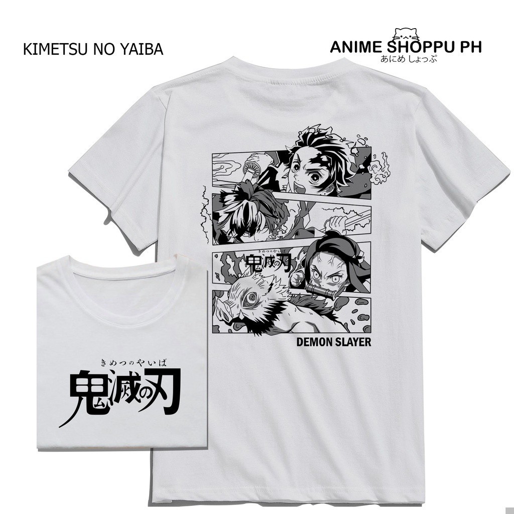 KIMETSU NO YAIBA | DEMON SLAYER ANIME SHIRT - Anim รัดรูป สีดำ สวยๆ ชุดปกติ เซ็กซี่