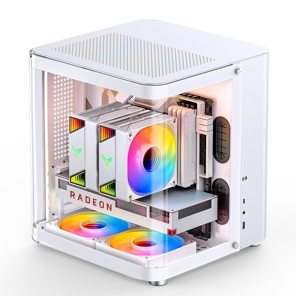 Jonsbo TK-1 2.0 White Mini-Tower Case รองรับ Micro-ATX / PSU UpTo 220mm ประกัน 1ปี ศูนย์ไทย