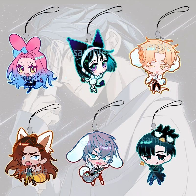 Alien Stage chain สําหรับกางเกงพวงกุญแจ man โทรศัพท์มือถือ lanyard key chain ผู้หญิงผู้ถือคู่น่ารักอะคริลิคงานแต่งงาน porte clf