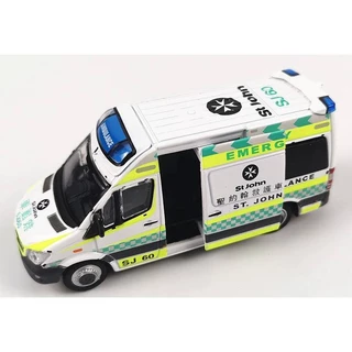 Tiny 166 Hong Kong St. John Ambulance Benz Sprinter 1/76 Diecast Model (SJ 60) 010604