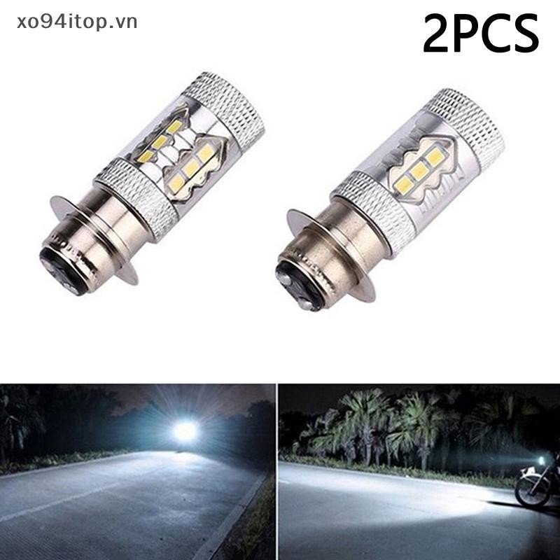 Xoitop ATV 2 Super White หลอดไฟ LED 80W P15D H6M สําหรับ YFM350 400 450 660 700 Raptor Blaster 200 3