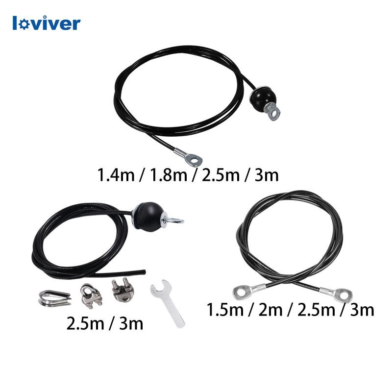 [Loviver] Fitness Pulley Cable, อุปกรณ์เสริมเครื่องสายเคเบิล, สิ่งที่แนบมารอกสายไฟ Heavy Duty เชือกลวดเหล็กสําหรับ Turnhalle