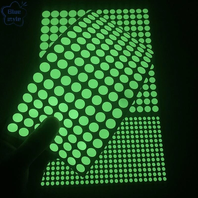 Bluestyle Luminous Dots สติ๊กเกอร์ติดผนังเรืองแสงบ้านเด็กผนัง DIY Self-กาวตกแต่งเรืองแสงใน Dark สติกเกอร์ใหม่