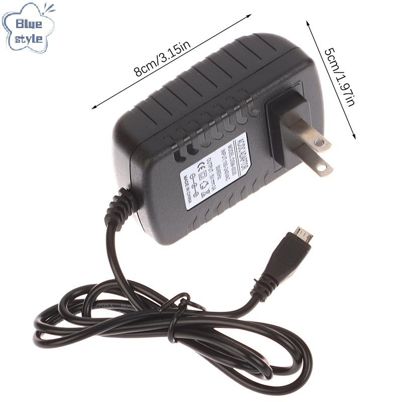 Bluestyle 1 PC คุณภาพสูง 5V 3A Micro USB AC/DC Power Adapter AU EU UK US Plug Charger Supply 5V3A สําหรับ Pi Zero แท็บเล็ตพีซีใหม่