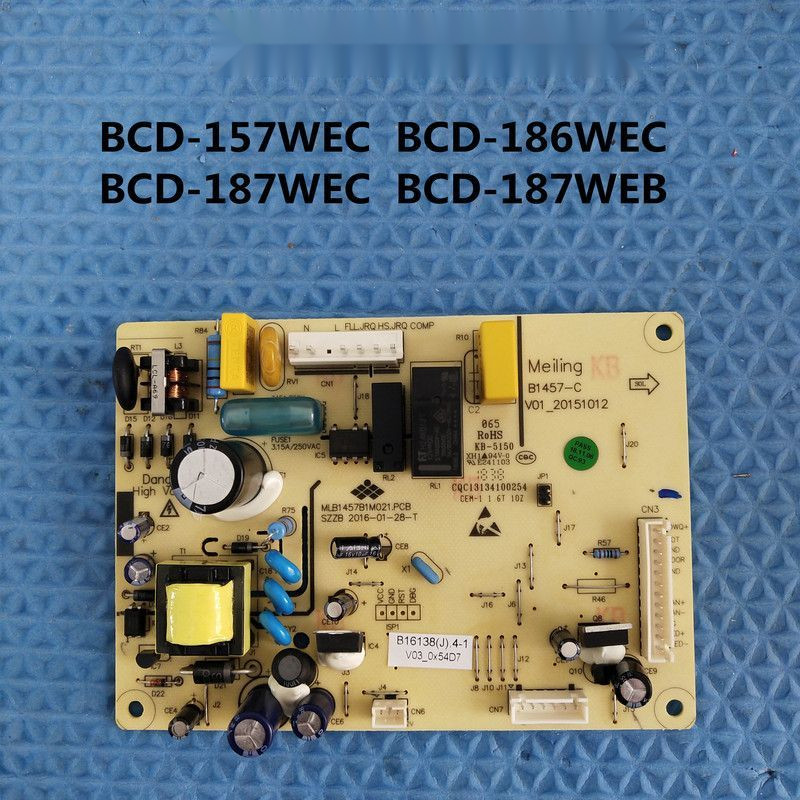 ใช้ได้กับตู้เย็น Meiling เวอร์ชันคอมพิวเตอร์ B16138[J].4-1 เมนบอร์ด BCD-157 186 187WEC 187WEB